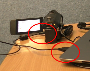 Connecting the camera