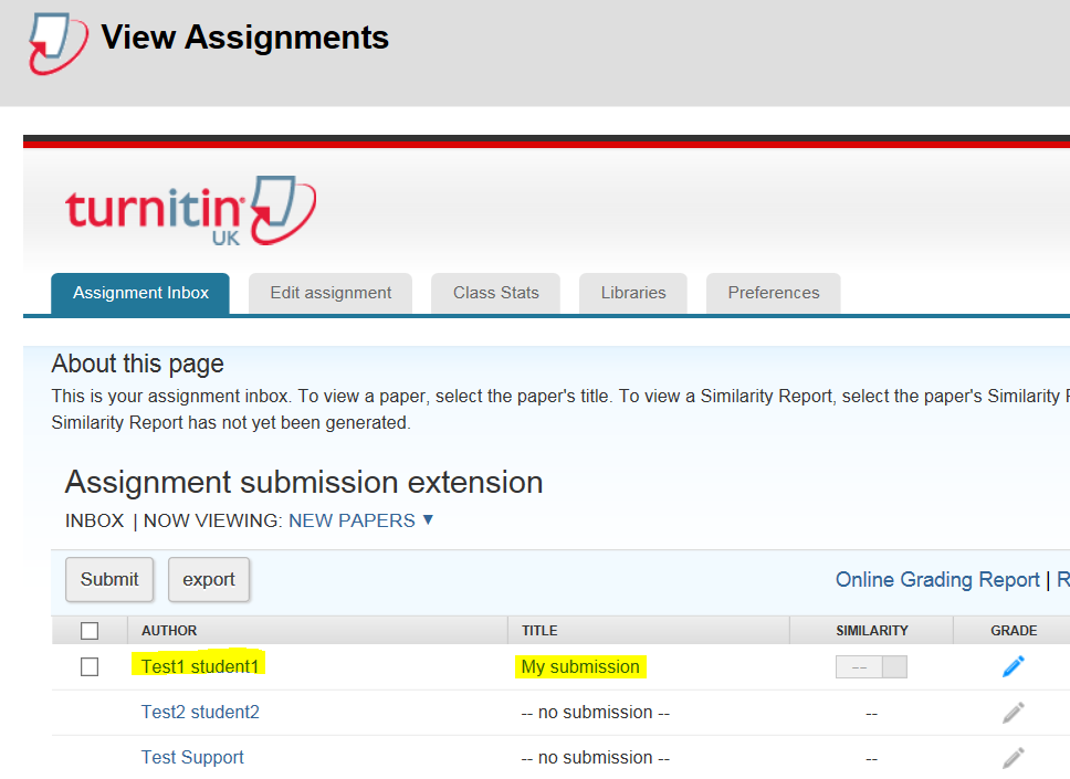 turnitin video submission