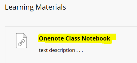 class notebook link