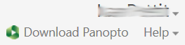 The Download Panopto link