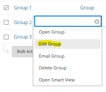 edit group option