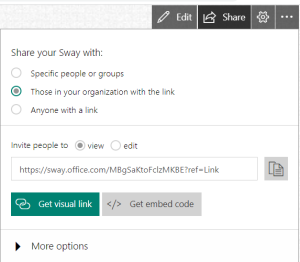 Share options in Sway